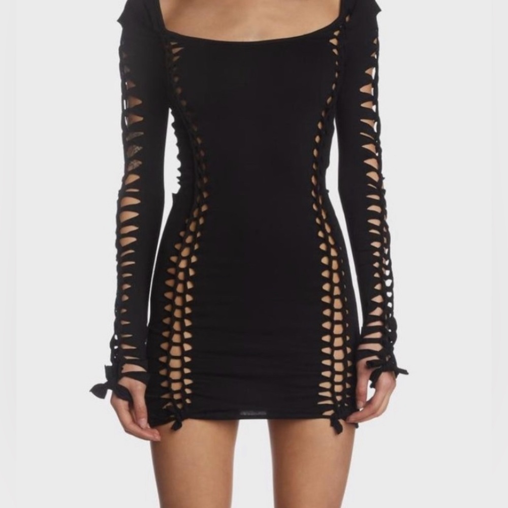 DOLLS KILL: Alternative Spells Cut-Out Dress (size small) NEW - NEVRR WORN